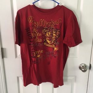 Red Harry Potter Gryffindor Short sleeve tee